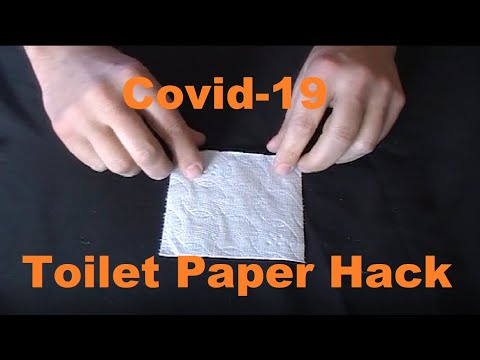 Toilet Paper Shortage Hack, Corona Covid-19