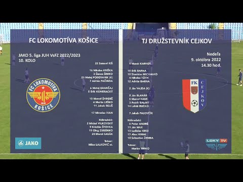 FC Lokomotíva Košice - TJ Družstevník Cejkov 4:0 (1:0)