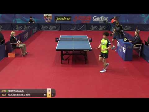 ITTF World Tour Polish Open 2015 U21 R32 OIKAWA Mizuki vs GERASSIMENKO Kirill