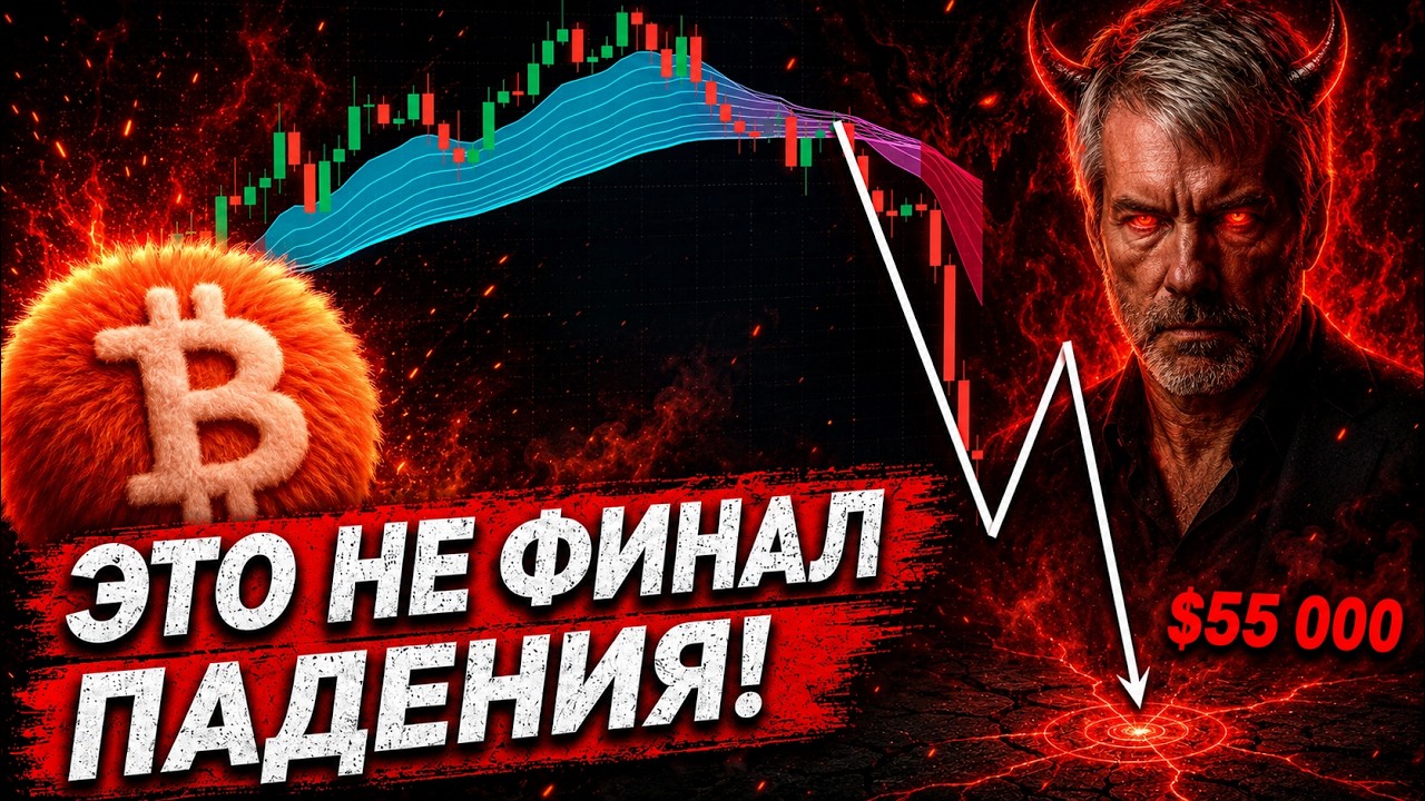 ❗️СРОЧНО, БИТКОИН ПРОДОЛЖИТ ОБВАЛ!