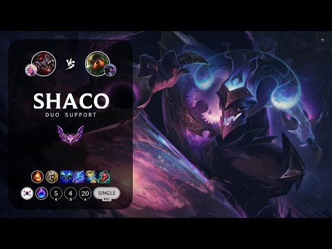 Shaco Support vs Nautilus - KR Master Patch 13.4
