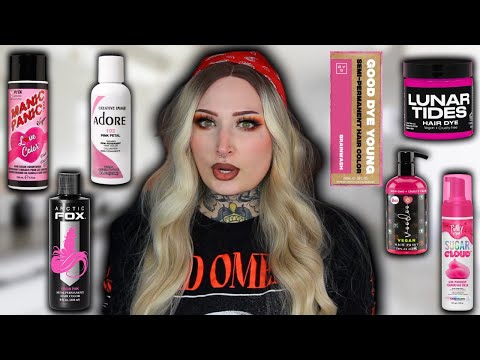 COMPARING ALL MY PINK HAIR DYE SWATCHES! 🩷
