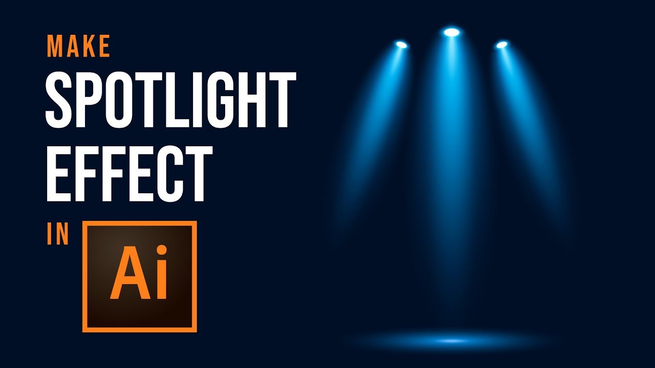 How to Make Vector Spotlight Effects - Adobe Illustrator Tutorial