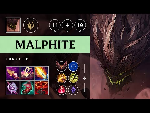 Malphite Jungle vs Hecarim - EUW Grandmaster Patch 25.S1.3
