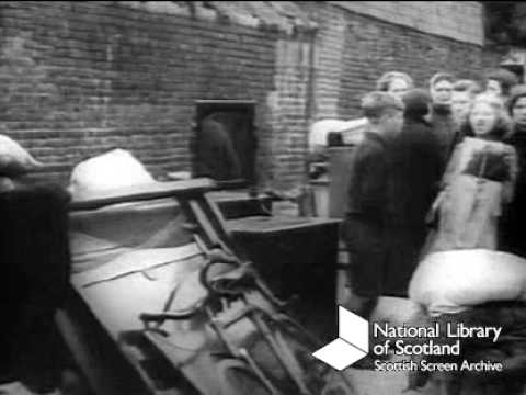 The aftermath of the Black Friday air raid on Aberdeen, 1940.