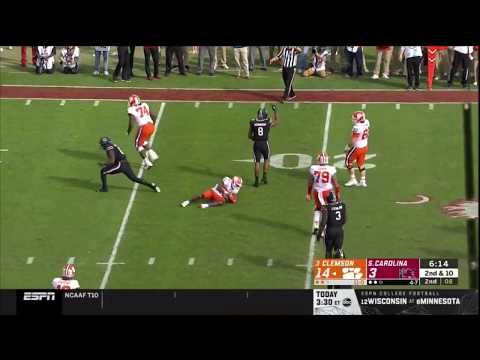 2019 USC vs Clemson - TJ Brunson Tackle for Loss