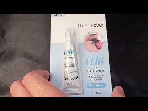 COLA DE CÍLIOS POSTIÇOS TRANSPARENTE 7G REAL LOVE