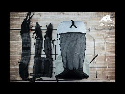 3F UL GEAR YUE 45+10L Adjustable Shoulder Backpack !