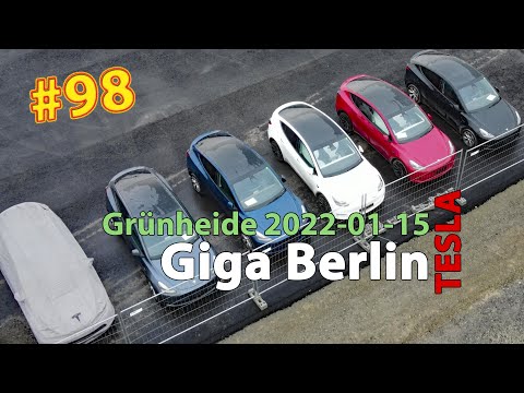 #98 Tesla Giga Berlin • 2022-01-15 • Gigafactory 4K