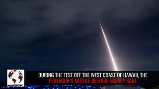 US Navy warship shoots down missile in space