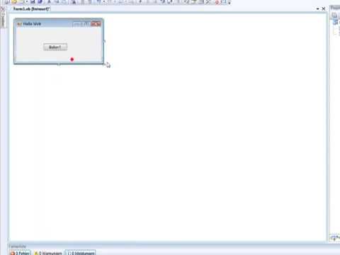 Visual Basic 2008 Tutorial 1 - Hallo Welt GERMAN