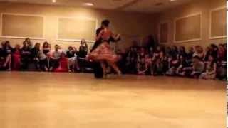 Chicho Frumboli  and Juana Sepulveda performing at Milonga LAX, 2014