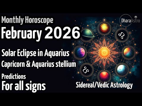 February 2026 Horoscope Forecast | Monthly Horoscope | Vedic Astrology predictions #rashifal