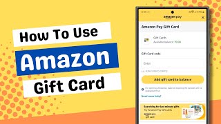 How To Use Amazon Gift Card | Redeem Amazon Gift Card - 2024
