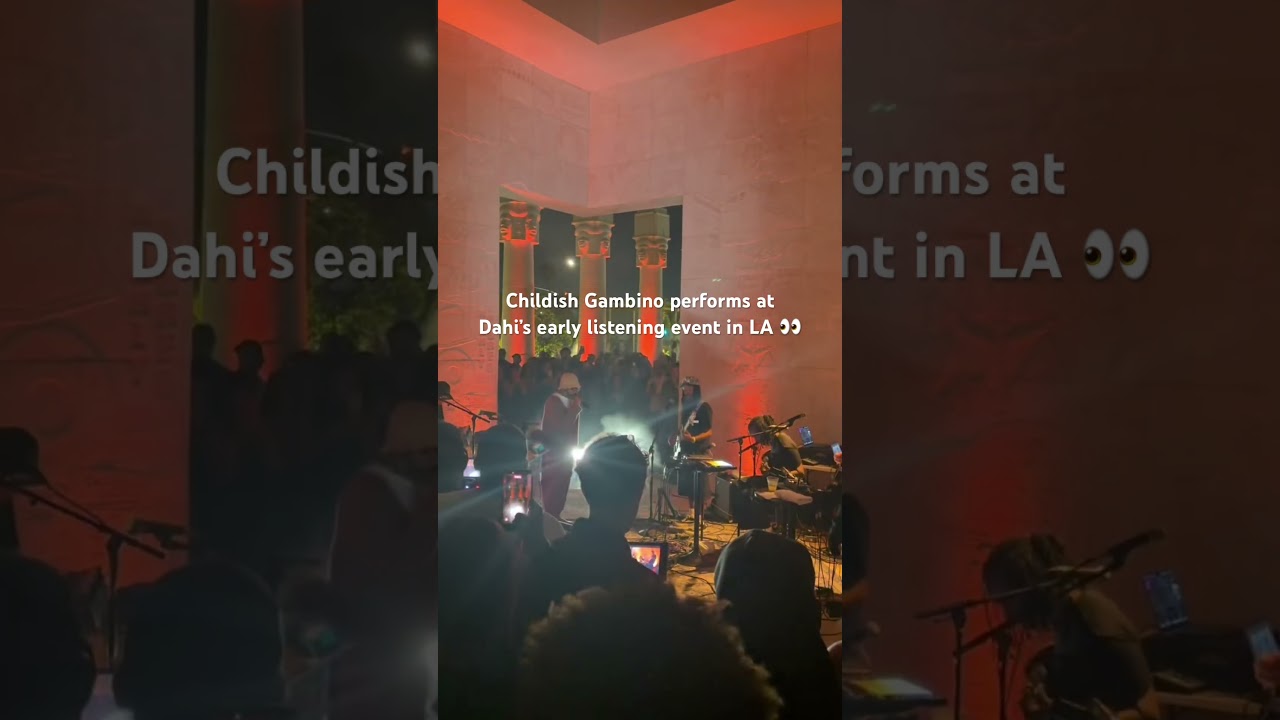 Childish Gambino performed in LA earlier tonight 👀 #childishgambino #donaldglover #dahi