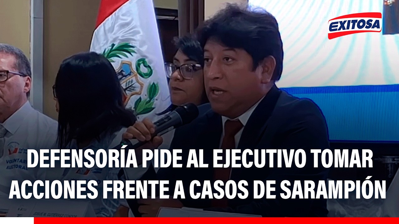 🔴🔵 Defensoría pide al ejecutivo tomar acciones frente a casos de sarampión