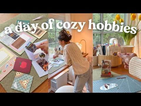 cozy hobby vlog✂️ start 6 new craft projects with me!