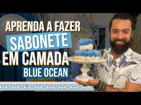 APRENDA A FAZER SABONETE EM CAMADA BLUE OCEAN
