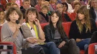 JANE BIRKIN  AVEC SES 3  FILLES !.,CHEZ  MICHEL DRUCKER.HD720p
