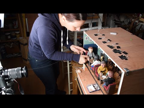 Behind the scenes of my stop motion animation "Love has many colours"