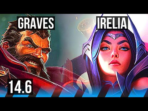 GRAVES vs IRELIA (MID) | 10/1/9, 800+ games, Dominating | BR Master | 14.6