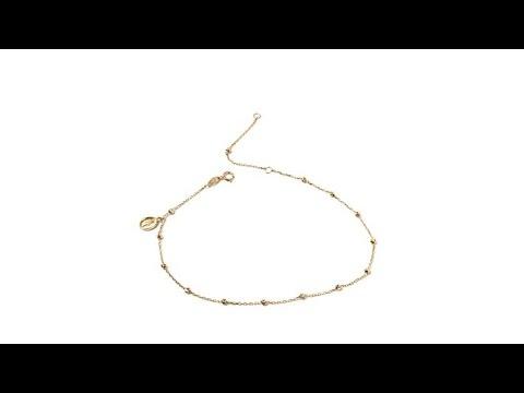 Michael Anthony Jewelry 10K Anklet w/Virgin Mary Charm