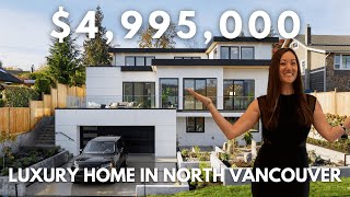 Inside this $4,995,000 Brand New Luxury Home in North Vancouver, BC Canada | Home Tour