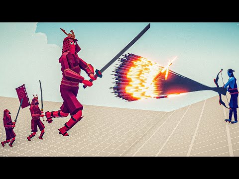 3x SAMURAI BROTHERS vs EVERY GOD - Totally Accurate Battle Simulator TABS