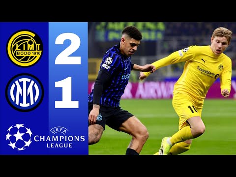 inter vs bodo glimt 1-2 highlights & Jens Petter  Hauge & Håkon Evjen Goals • champions league 