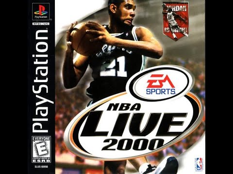 NBA Live 2000 (PlayStation) - New York Knicks vs. San Antonio Spurs