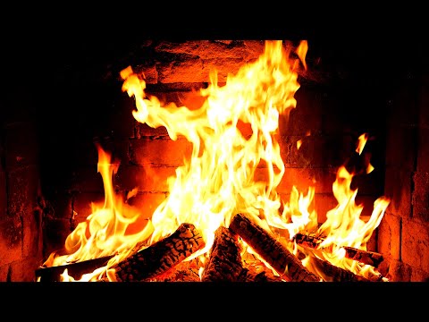 🔥 Fireplace 4K UHD! Fireplace with Crackling Fire Sounds. Fireplace Ambience