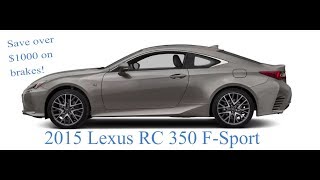 How to Replace 2015 Lexus RC 350 F Sport Brake Rotors and Pads