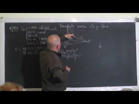 3/3 Lectia 1313 Drepte si plane perpendiculare Teorema celor 3 perpendiculare Unghi diedru - Clasa 8