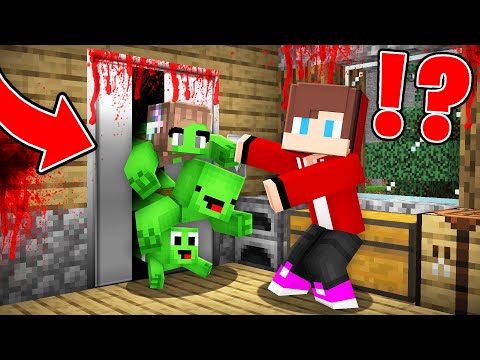 Life Mikey family trapped in SCARY elevator - Minecraft Maizen