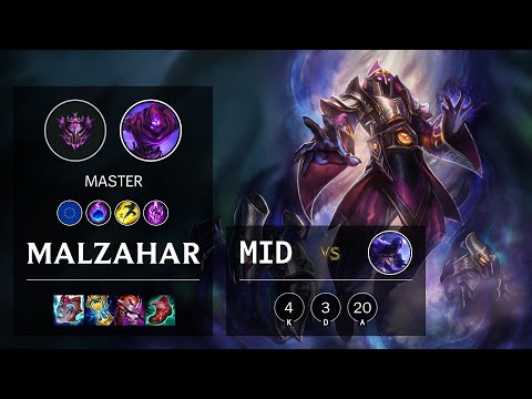 Malzahar Mid vs Ryze - EUW Master Patch 11.14