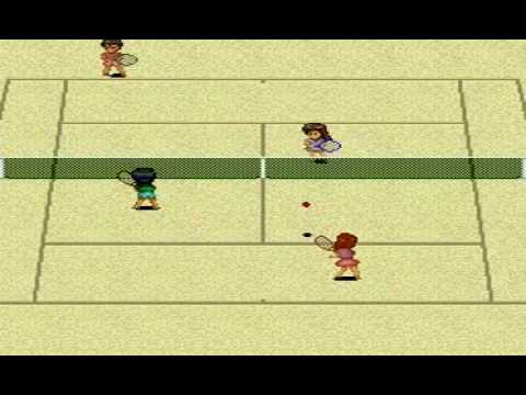 Super Family Tennis - Secret Chars (Super Nintendo)