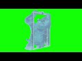 Monsters Inc Empty Door Snow Storm Scene Green Screen
