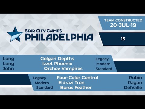 SCGPHILLY: Round 15 - Long, Long, John vs Rubin, Ragan, DelValle | Team Modern