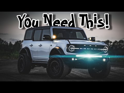 Crazy Bright LED Bar Installed On My 2021-22 Ford Bronco. How To Install LED Bar In 30min