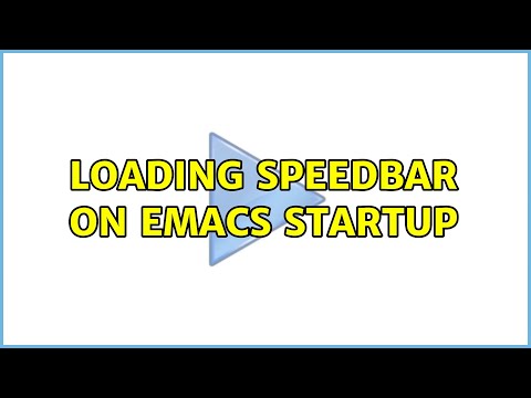 Loading speedbar on emacs startup