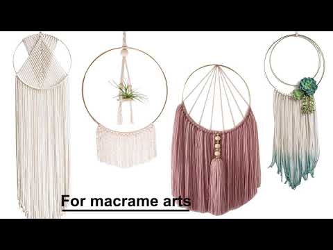 HOHIYA 24 Inch Giant Metal Floral Hoop Rings 4-Pack 5mm Extra Thick Gold Craft Hoops Heavy Duty Non-Deforming Architectural Rings for Massive Dream Catchers Wedding Arches and Lobby Decor video