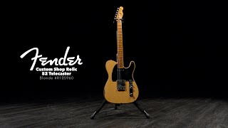 Video thumbnail for Fender Custom Shop Relic 52 Telecaster, Blonde #R105960 | Gear4music demo by Gear4music Guitars