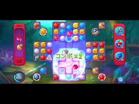 Fishdom Hard level 9912 no boosters フィッシュダム ハード