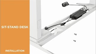 How to Install Quad Motor Back-to-Back Electric Sit-Stand Desk - M06-43D