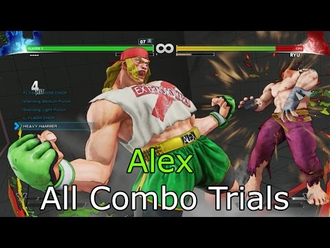 Street Fighter V - Alex Combo Trials (Challenge Mode)