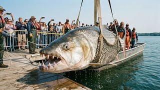 Download lagu Pendaratan Ikan Harimau Raksasa — Rahang Lebar, Gigi Tajam, Aksi Sesungguhnya di Dermaga mp3