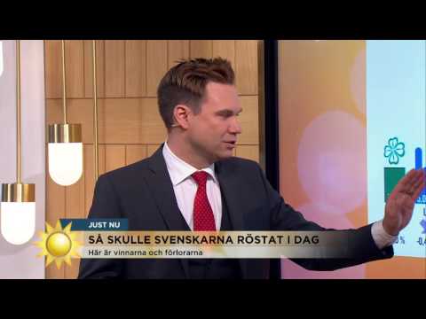 Så skulle svenskarna röstat i dag - Nyhetsmorgon (TV4)