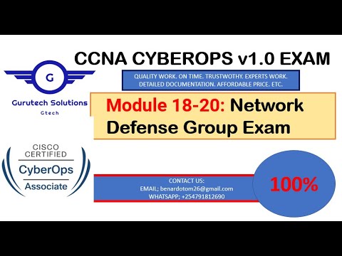 CyberOps Modules 18-20:  Network Defense Group Exam | CCNA CyberOps Exam Answers