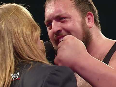 Big Show interrupts and intimidates Triple H (WWE RAW) HD | 2005