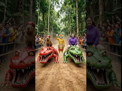 คาปิบาราในการแข่งจระเข้หุ่นยนต์ 🐊